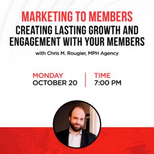 Marketing to Members Webinar Cover click to access webinar
