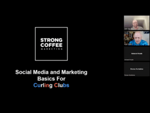 screenshot of the Social Media Marketing Basics Webinar live stream