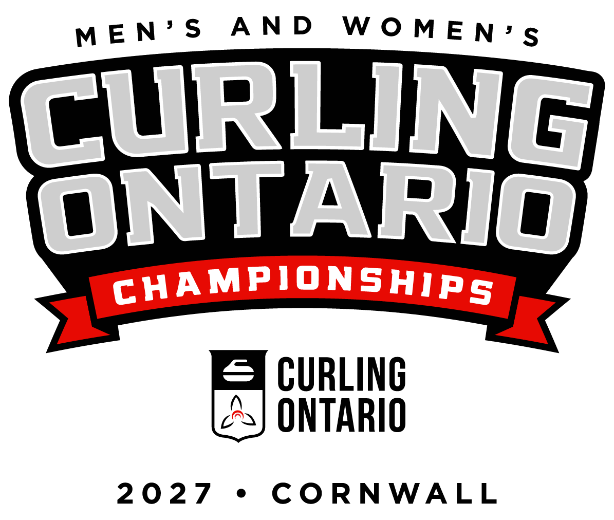 curling ontario championships logo for 2027 in cornwall