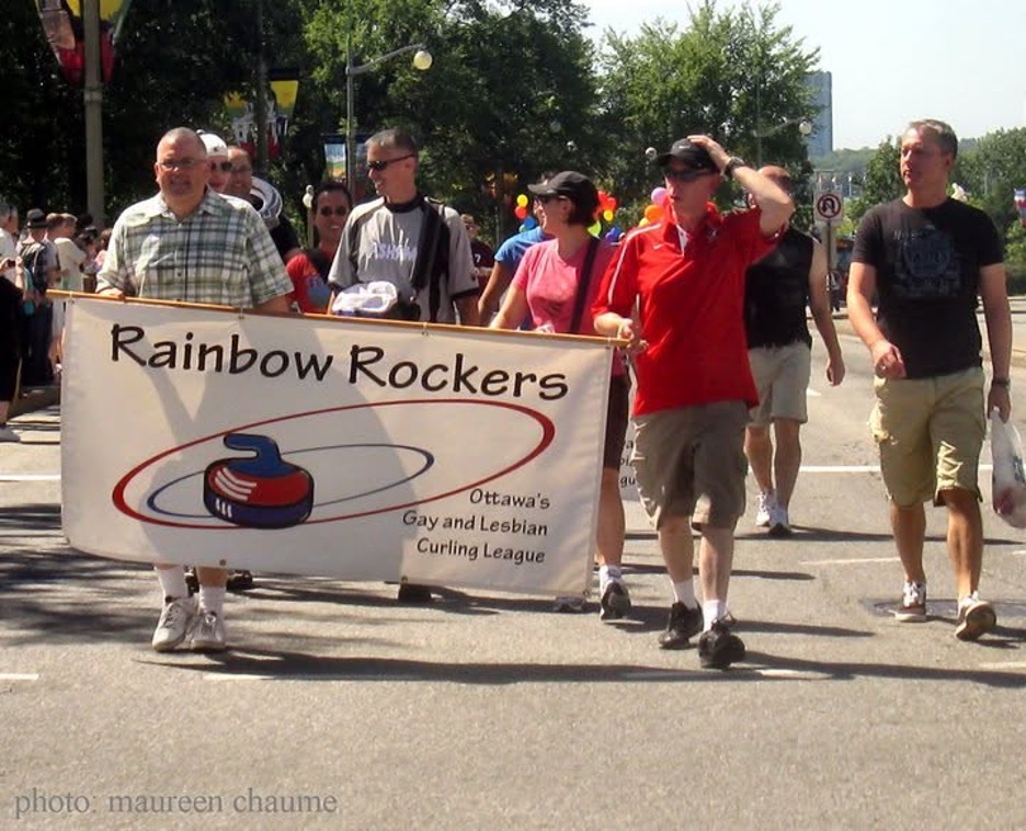Rainbow Rockers League in the Capital Pride Parade